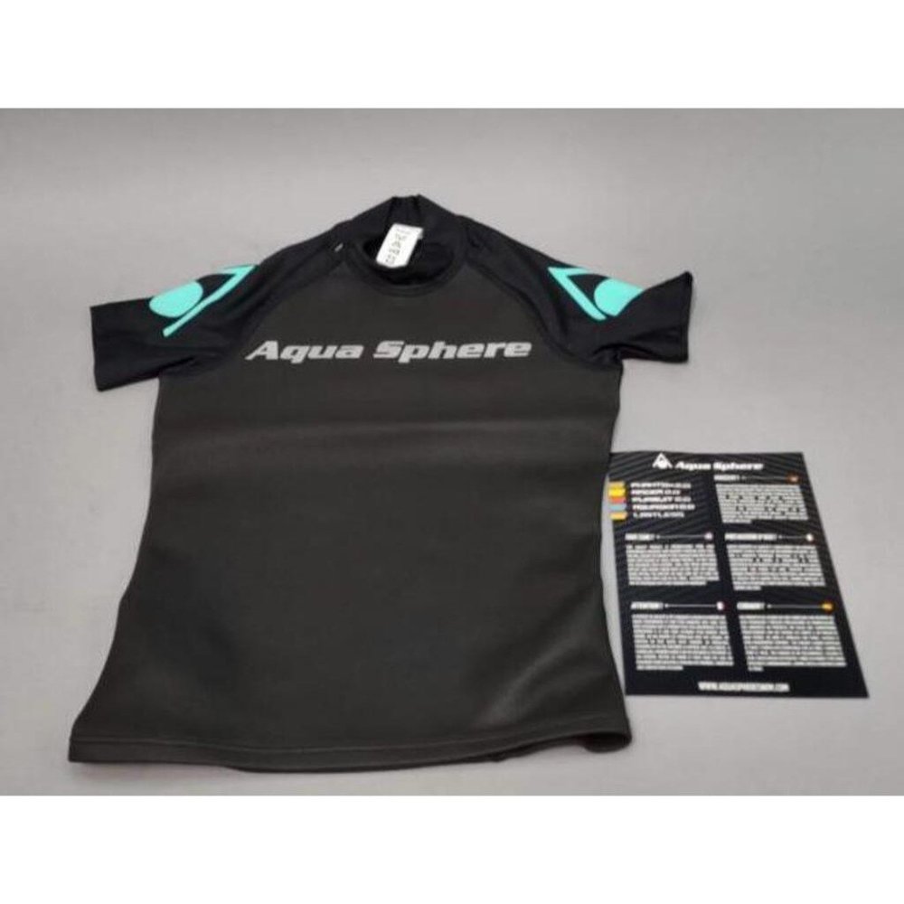 AquaSphere Womens AquaSkin Top Short Sleeve Swim Surf Rashguard Wetsuit New   XS